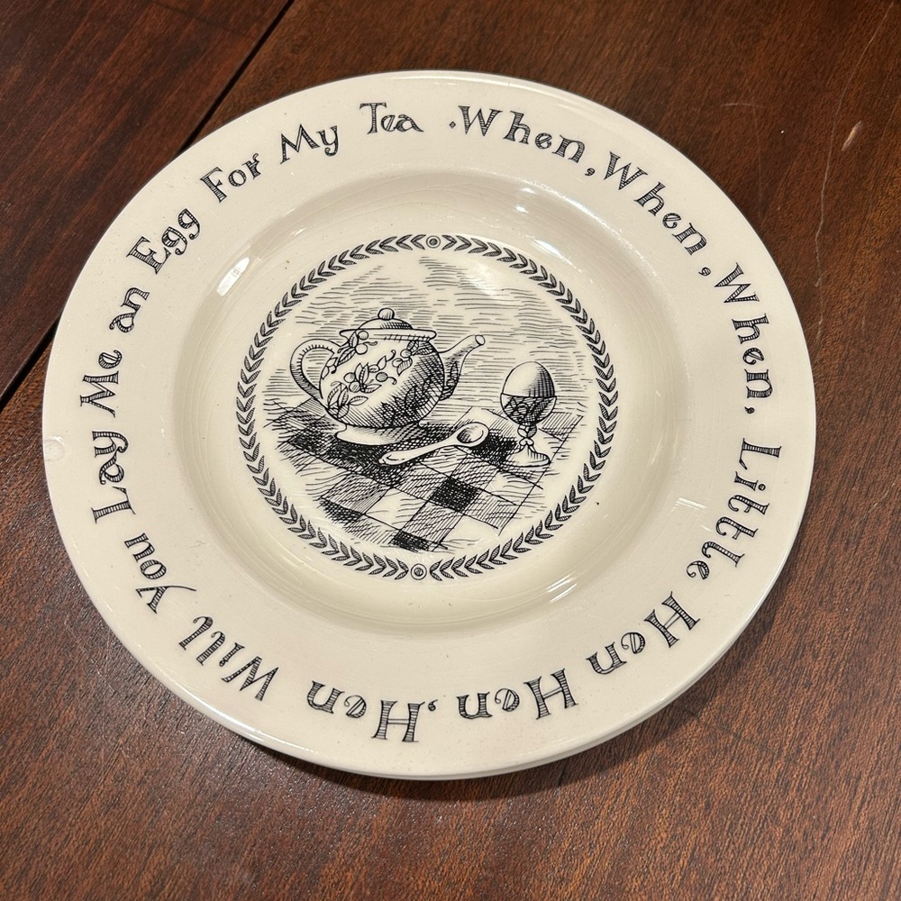 Charming Emma Bridgewater Nursing Rhyme plates (2)